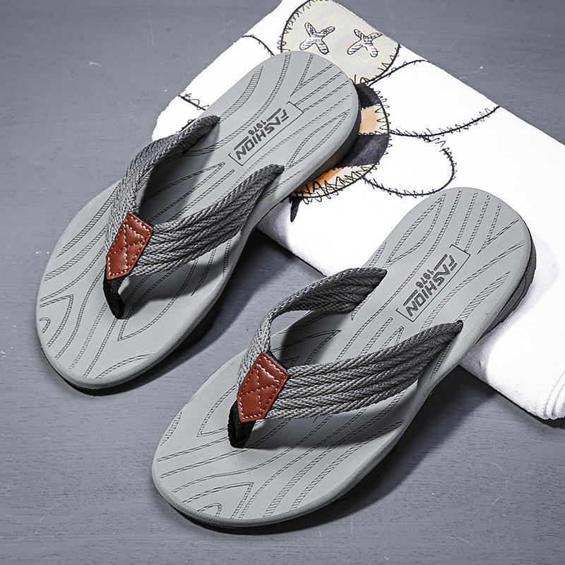 Kids Outdoor Water - Men's Woven Striped Flip-flops Summer Indoor