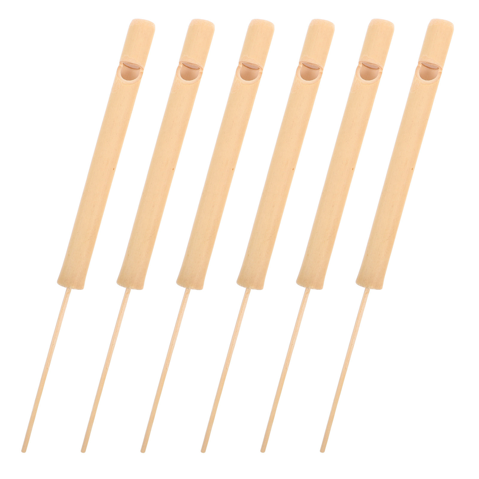 Kids Outdoor Instruments - 6Pcs Wooden Children's Bird Whistles Mini