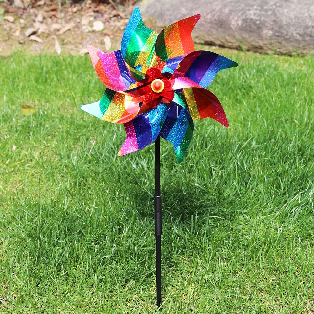 Kids Outdoor Garden - Windmill Bird Repellent Decoration Bird-Scaring Wind