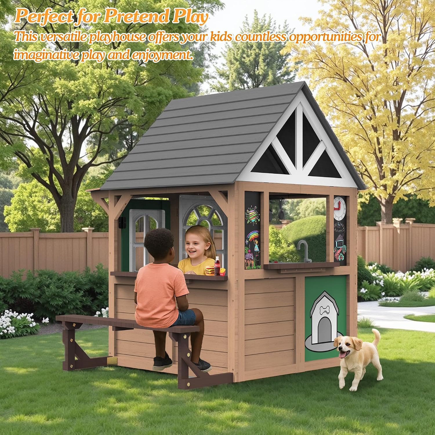 Seizeen Outdoor Play House for - огляд і ціна Kids Outdoor Playhouse