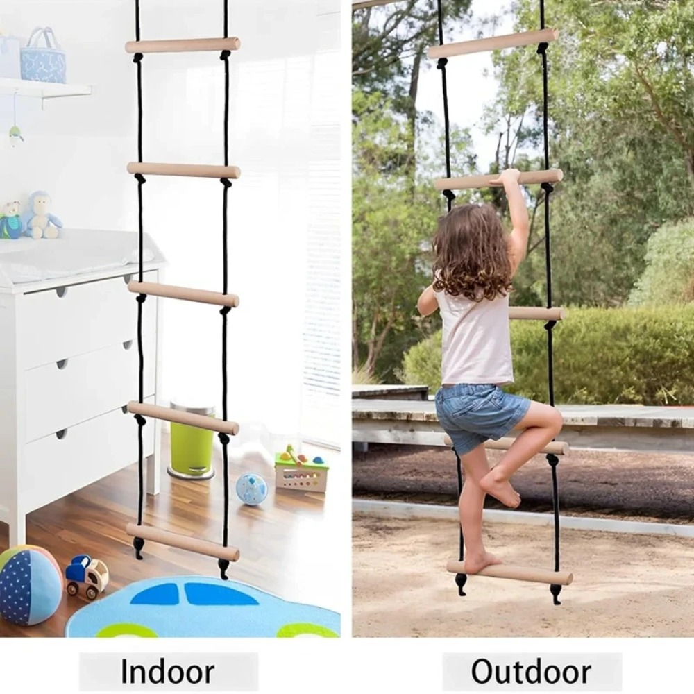 Children Climbing Rope Ladder  - огляд і ціна Kids Outdoor Wooden Playset