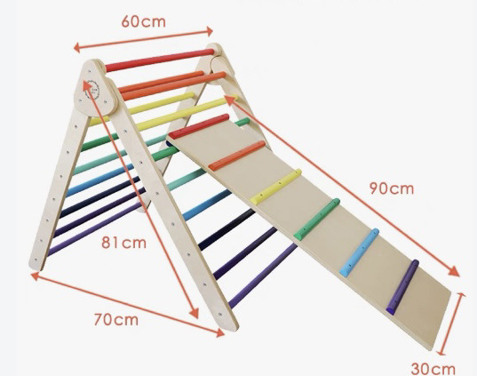 Foldable Wooden Triangle Climb - огляд і ціна Kids Outdoor Wooden Playset