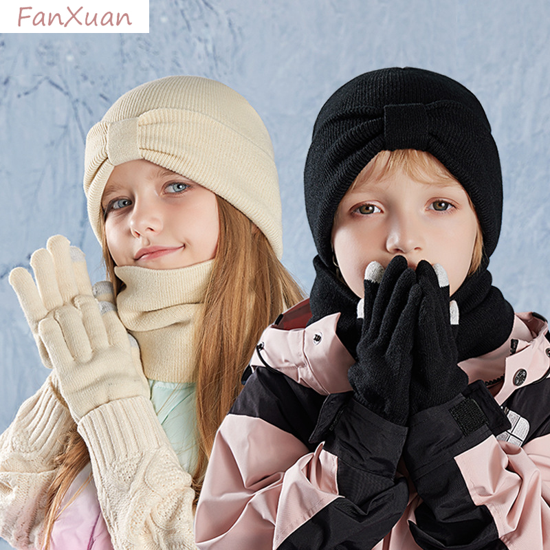 children winter hats snood glo - огляд і ціна Kids Outdoor Gloves