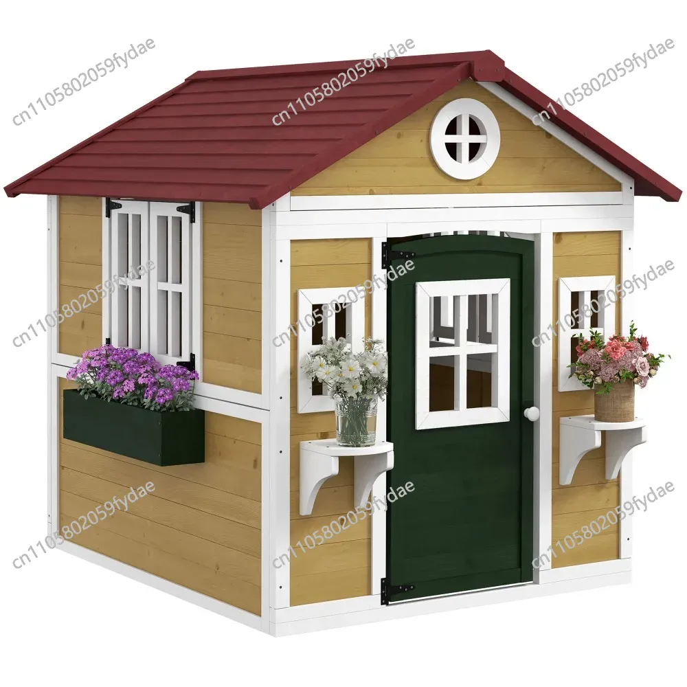 Outdoor Kids Playhouse, Wooden - огляд і ціна Kids Outdoor Playhouse