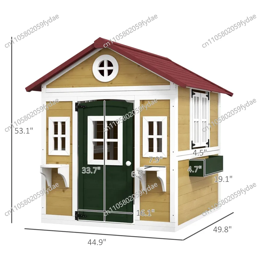 Outdoor Kids Playhouse, Wooden - огляд і ціна Kids Outdoor Playhouse