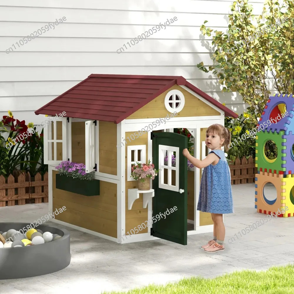 Outdoor Kids Playhouse, Wooden - огляд і ціна Kids Outdoor Playhouse