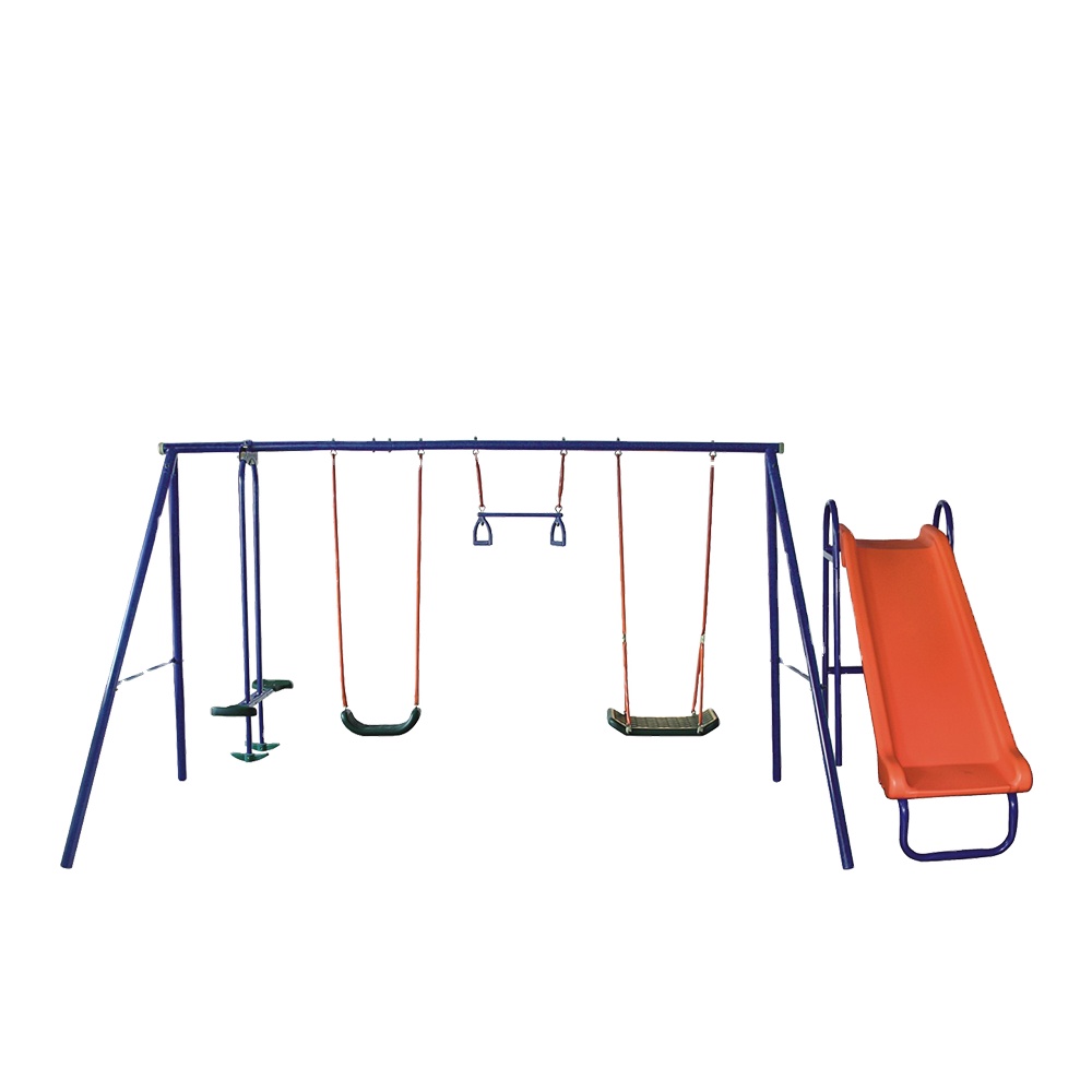 wr-Wholesale Cheap Six Station - огляд і ціна Kids Outdoor Swing Set With Slide