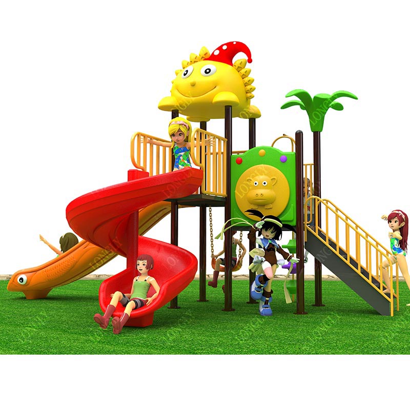 Commercial Plastic Slide 450x2 - огляд і ціна Kids Outdoor Garden