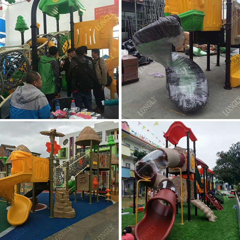 Commercial Plastic Slide 450x2 - огляд і ціна Kids Outdoor Garden