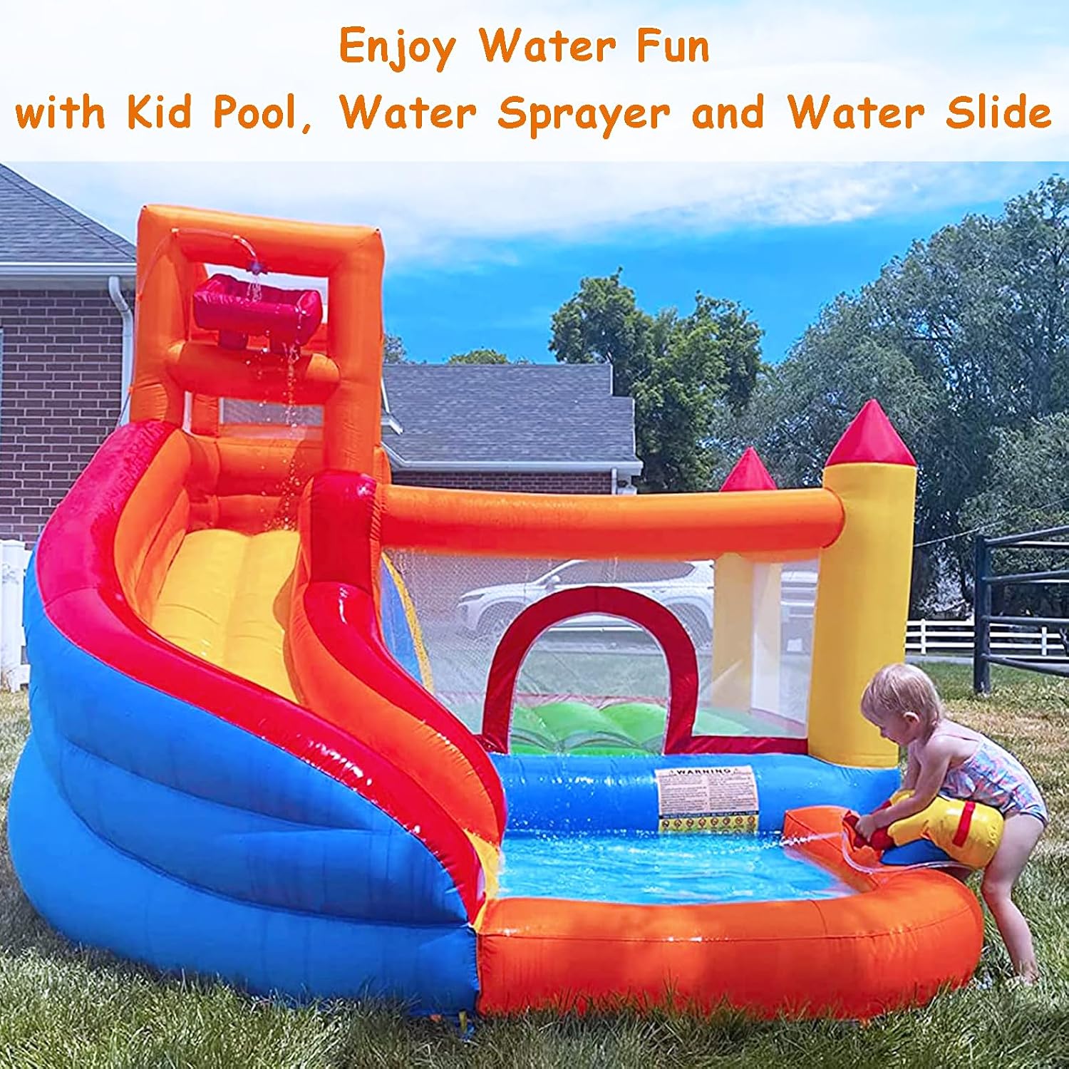 HuaKastro Inflatable Water Sli - огляд і ціна Kids Outdoor Playhouse