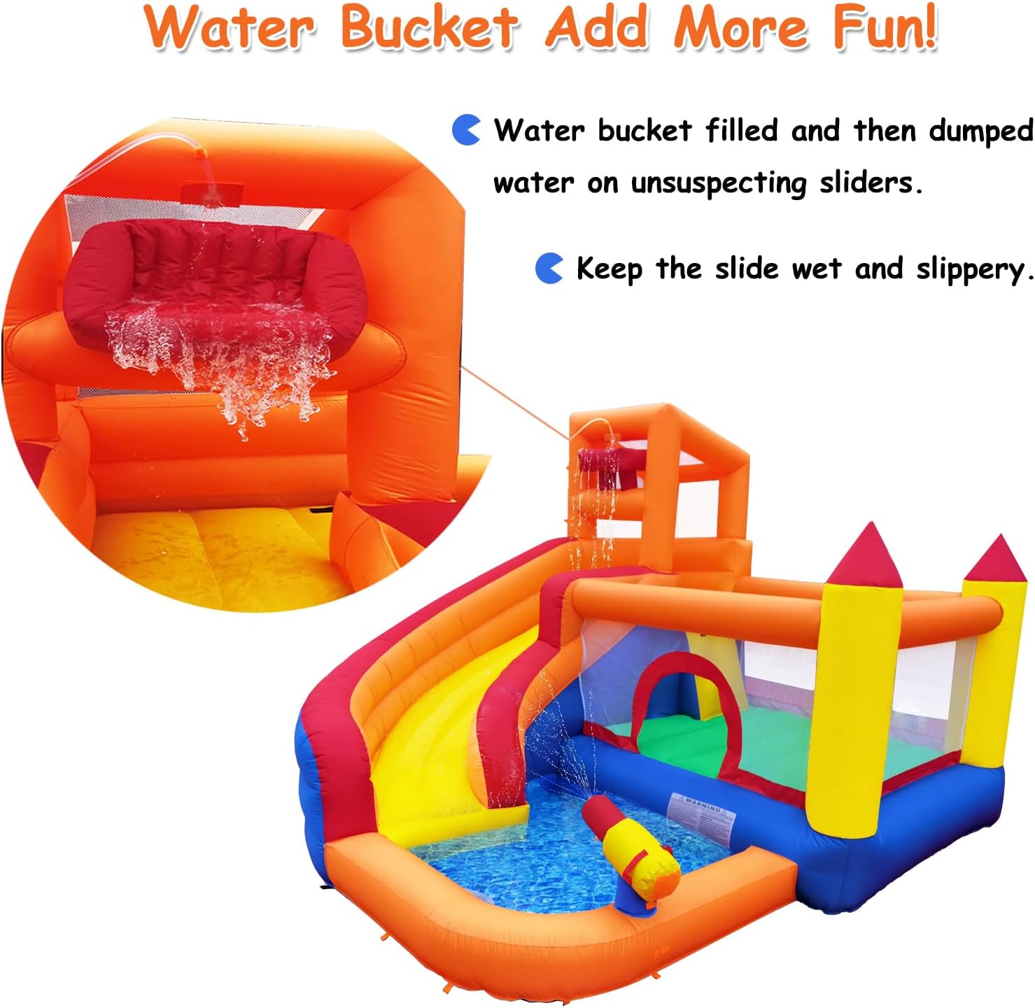 HuaKastro Inflatable Water Sli - огляд і ціна Kids Outdoor Playhouse