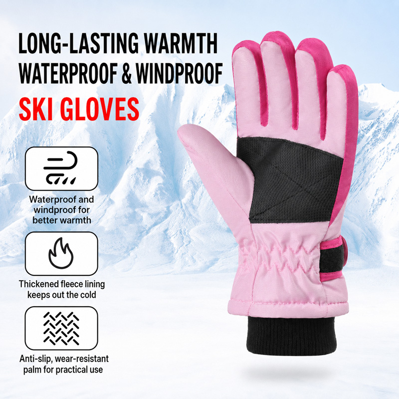 Kids Winter Ski Gloves Waterpr - огляд і ціна Kids Outdoor Gloves