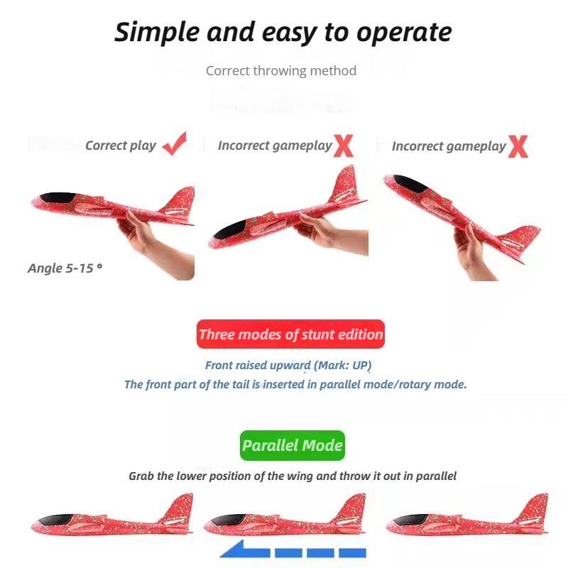 48cm Large Foam Airplane Child - огляд і ціна Kids Outdoor Entertainment
