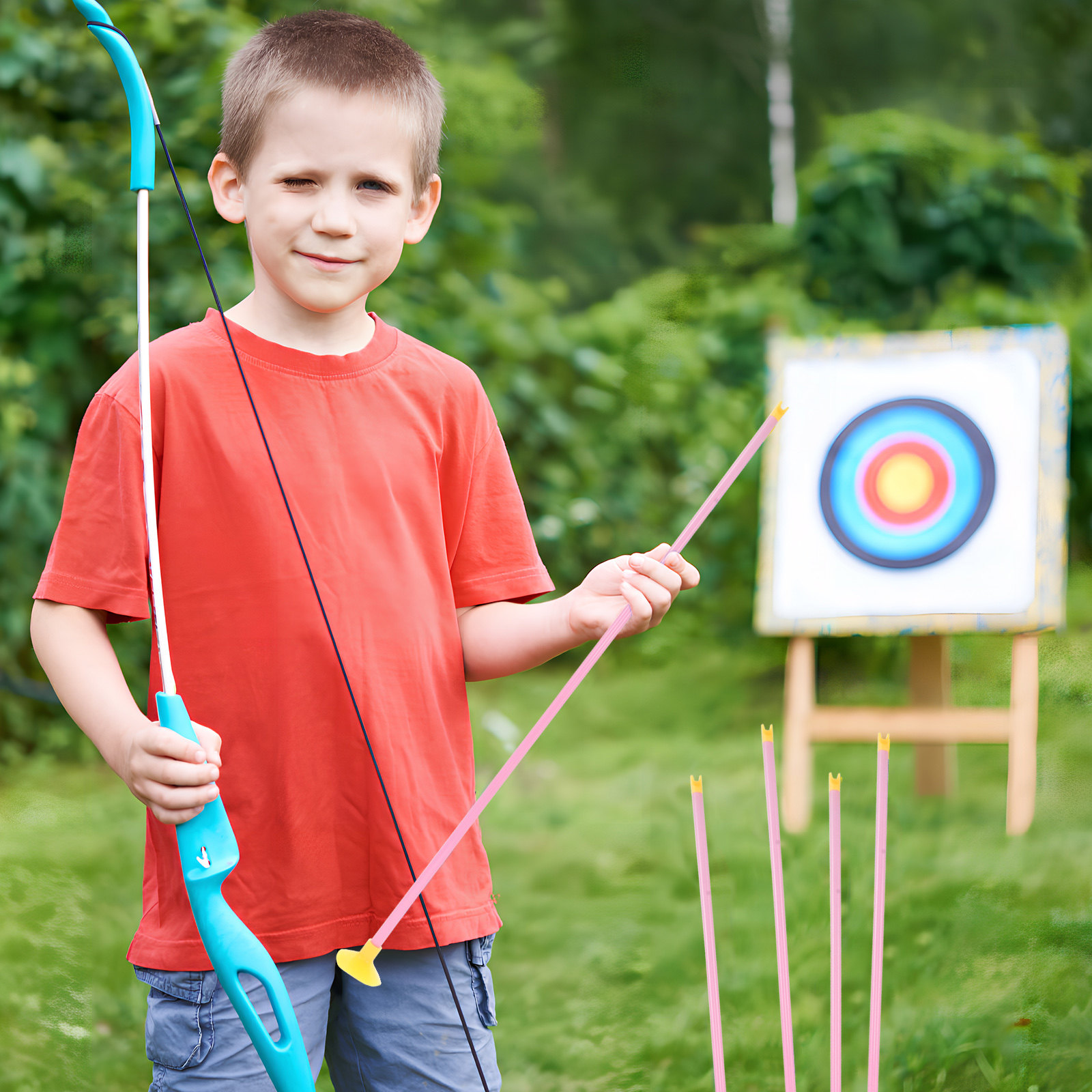 6Pcs Children Suction Cup Arro - огляд і ціна Kids Outdoor Archery Set