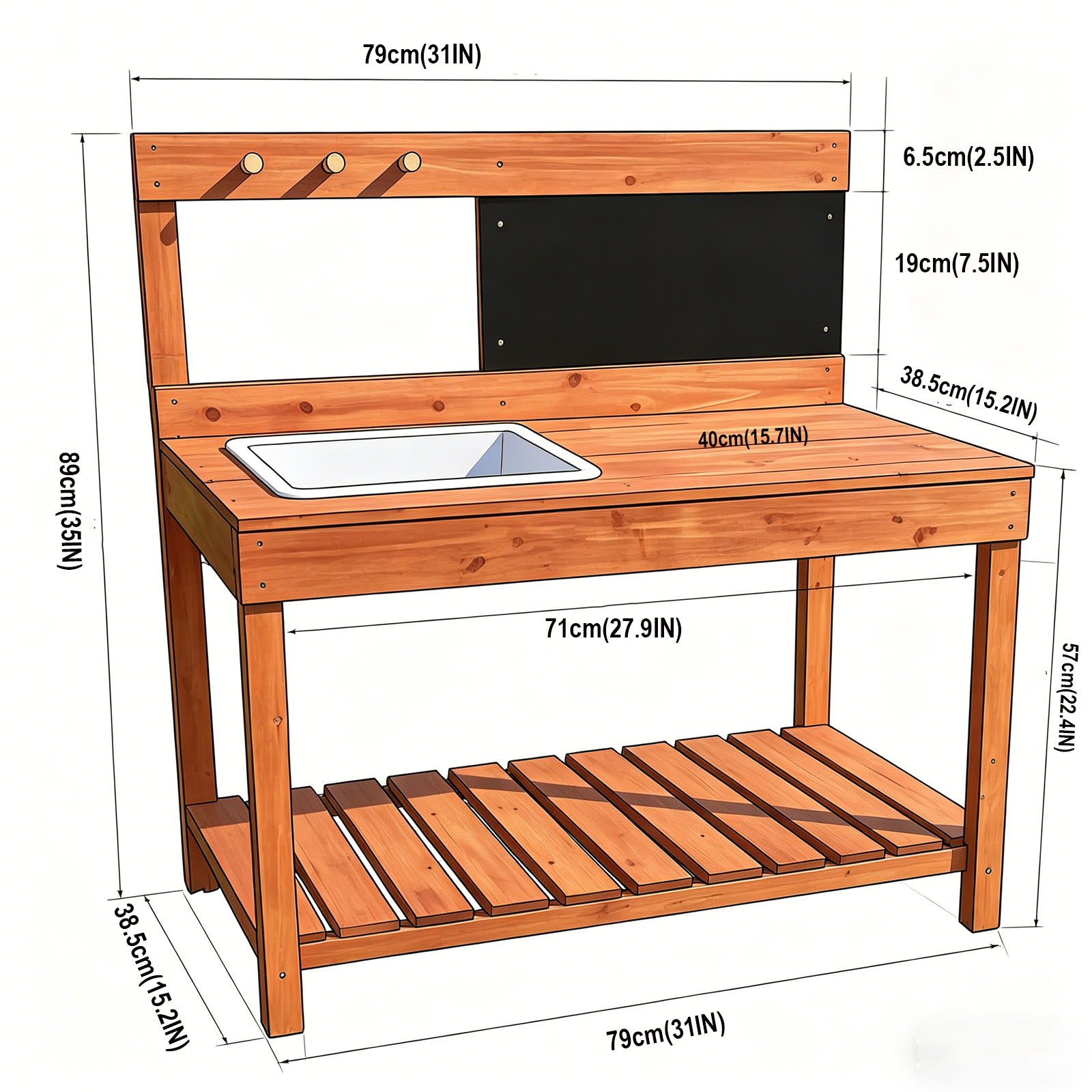 Wooden Potting Benches For Chi - огляд і ціна Kids Outdoor Garden