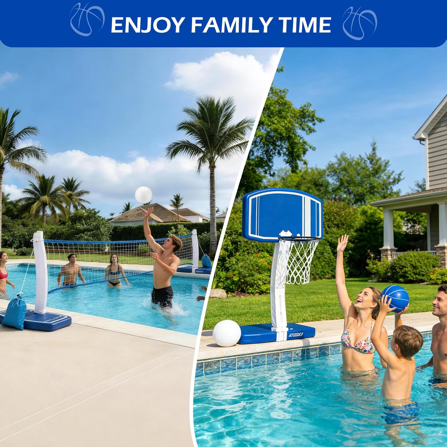 Above Ground Pool Basketball H - огляд і ціна Kids Outdoor Toys
