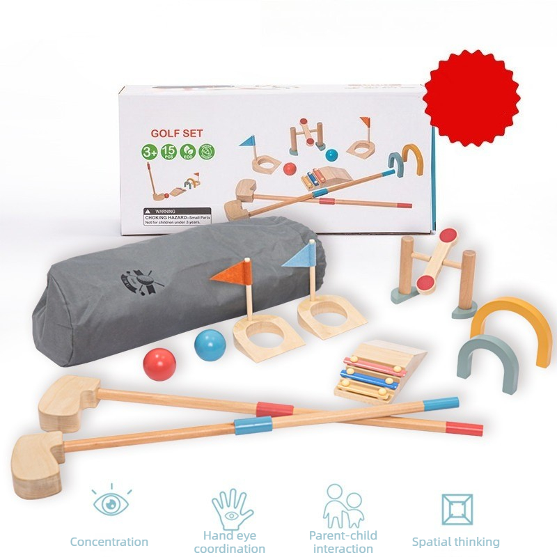 Children Golf Ball Set Wooden  - огляд і ціна Kids Outdoor Wooden Playset