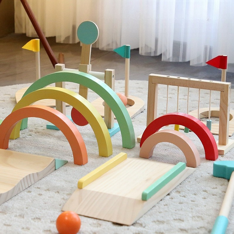 Children Golf Ball Set Wooden  - огляд і ціна Kids Outdoor Wooden Playset