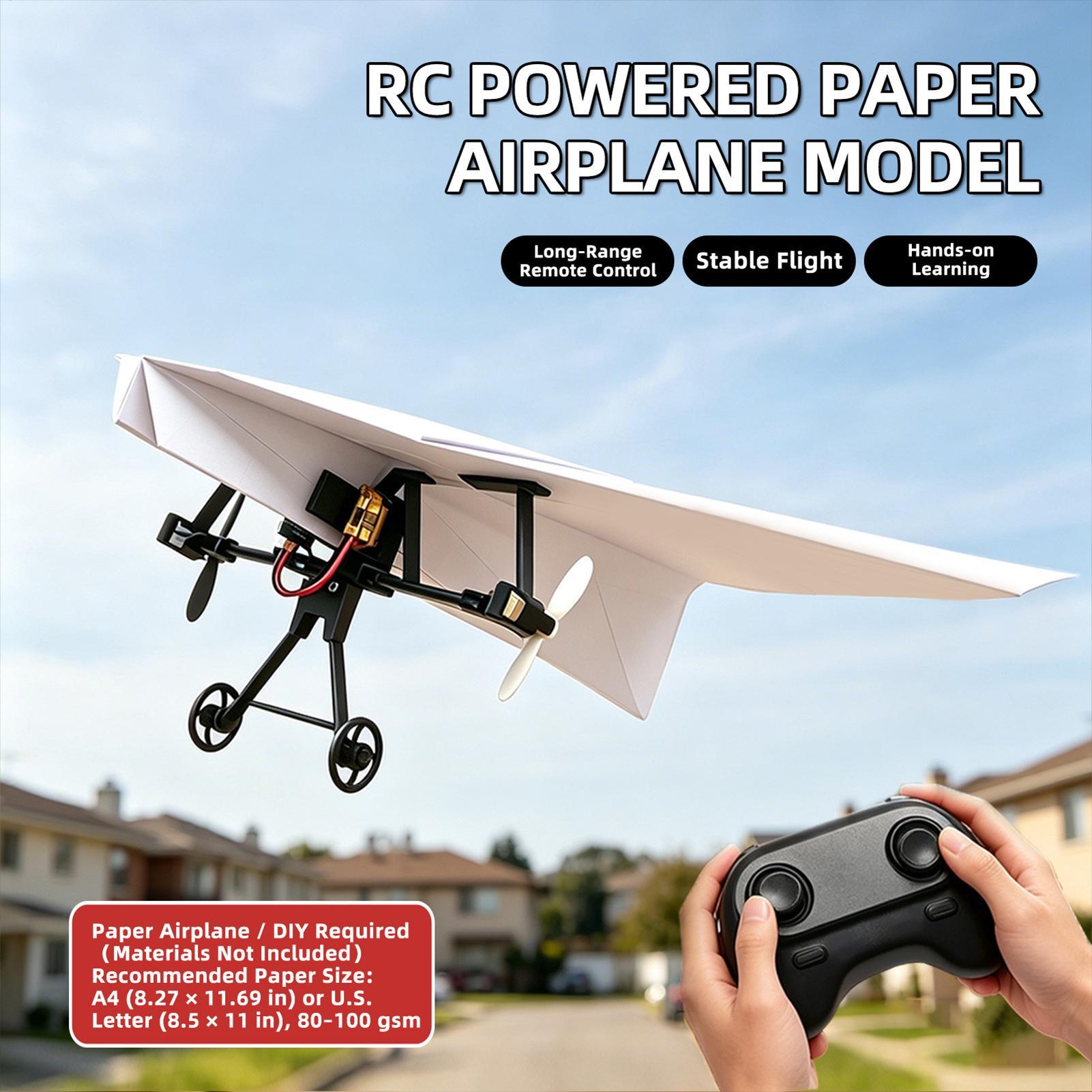 DIY RC Paper Airplane Kit Plan - огляд і ціна Kids Outdoor Toys