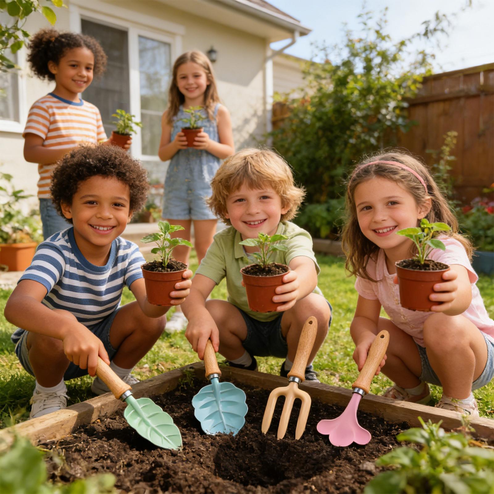 Kids Gardening Set 4 Piece Lea - огляд і ціна Kids Outdoor Garden