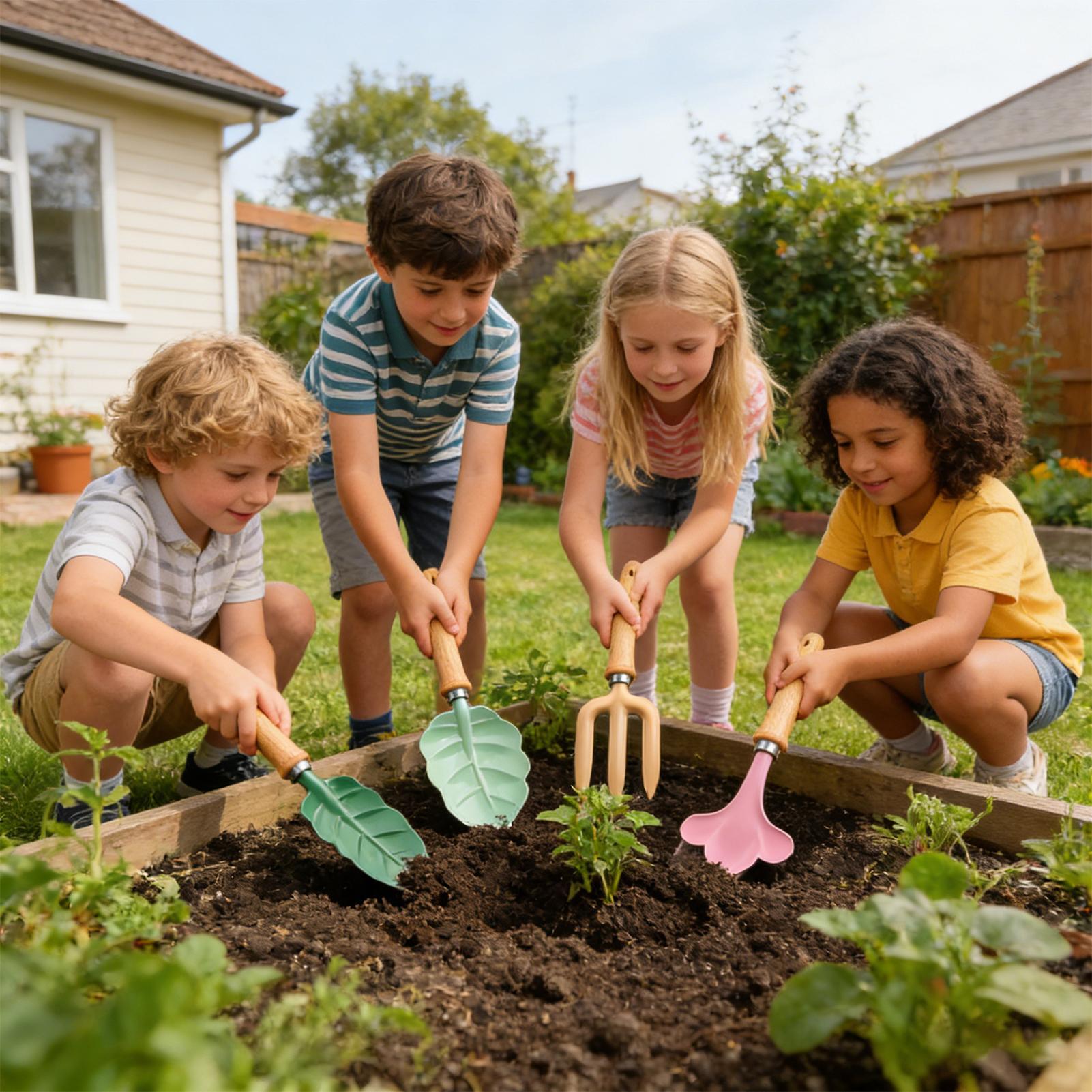 Kids Gardening Set 4 Piece Lea - огляд і ціна Kids Outdoor Garden