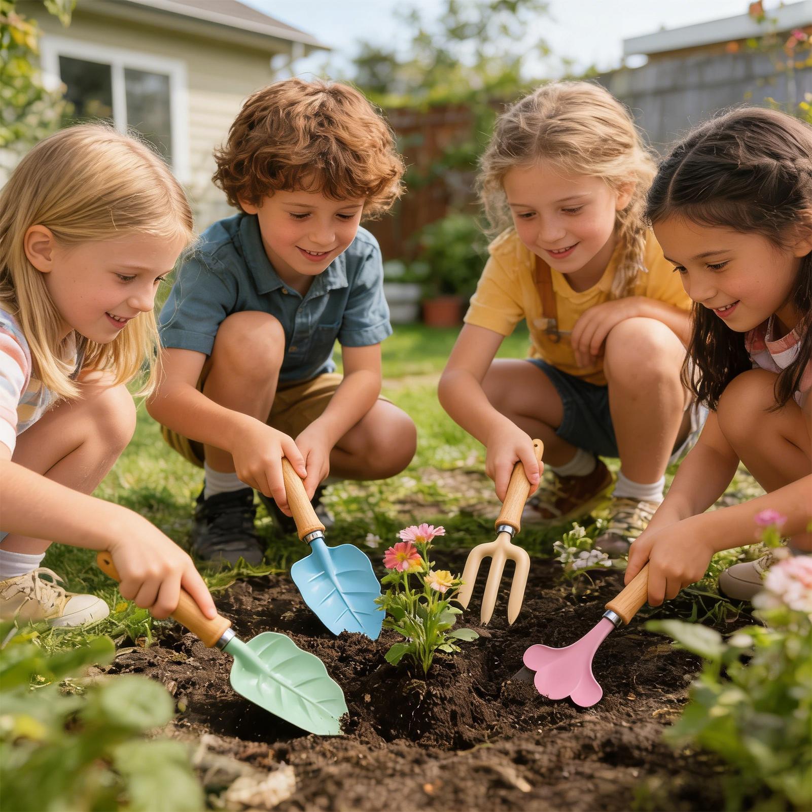 Kids Gardening Set 4 Piece Lea - огляд і ціна Kids Outdoor Garden