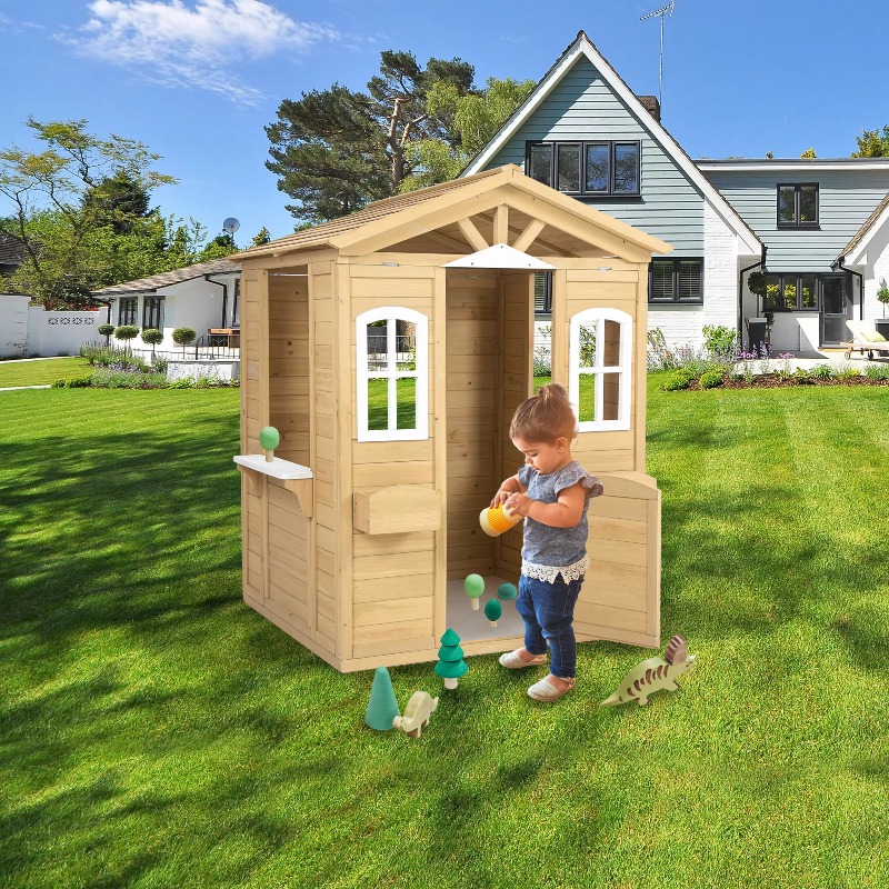 Modern Classic Solid Wood Play - огляд і ціна Kids Outdoor Playhouse