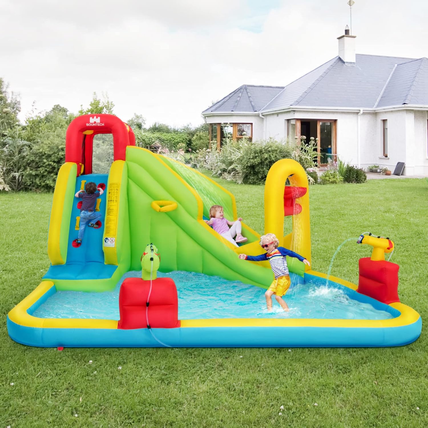 Mega Inflatable Water Park Bou - огляд і ціна Kids Outdoor Water