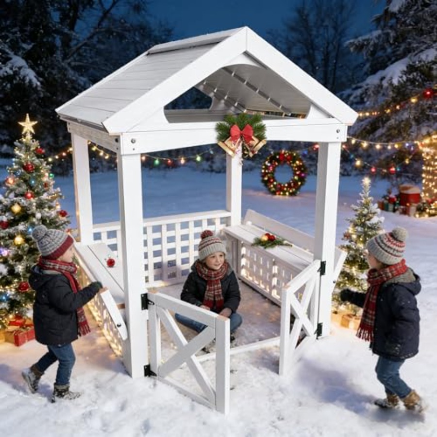 Outdoor Wooden Playhouse For K - огляд і ціна Kids Outdoor Playhouse