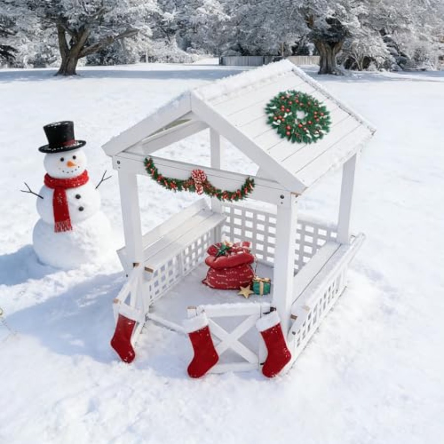 Outdoor Wooden Playhouse For K - огляд і ціна Kids Outdoor Playhouse