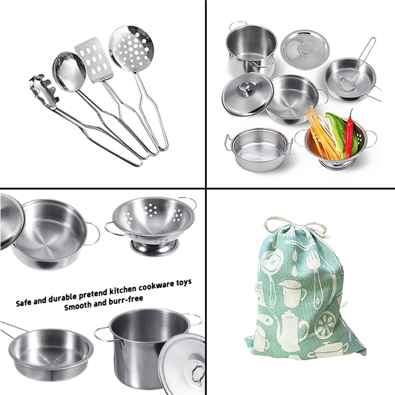 MINI Stainless Steel Kitchen U - огляд і ціна Kids Outdoor Mud Kitchen Accessories