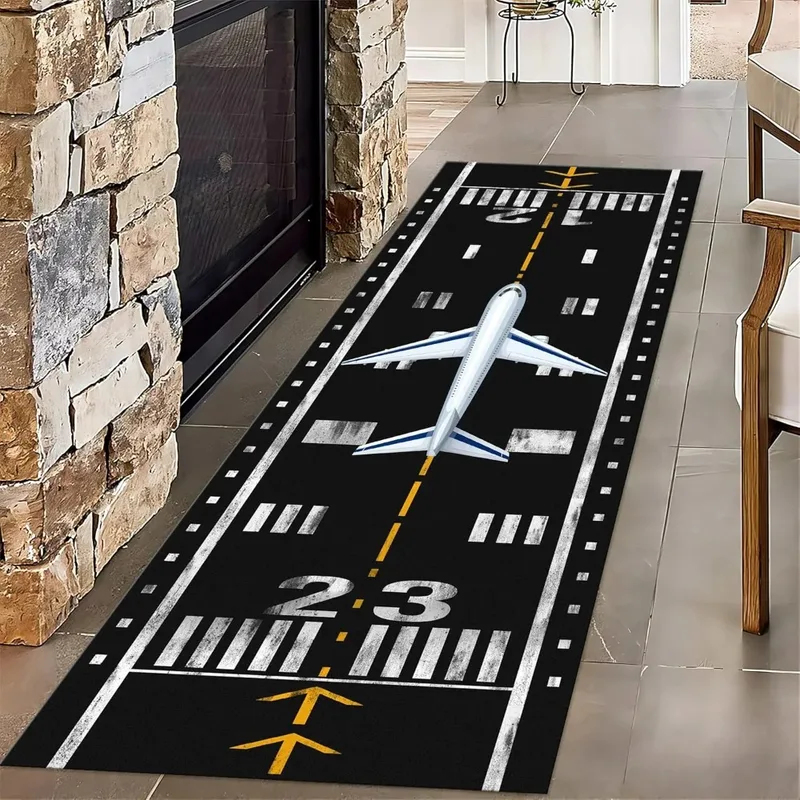 VIKAMA Airplane Runway Print R - огляд і ціна Kids Outdoor Mat Waterproof