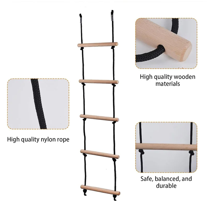 Children Climbing Rope Ladder  - огляд і ціна Kids Outdoor Wooden Playset