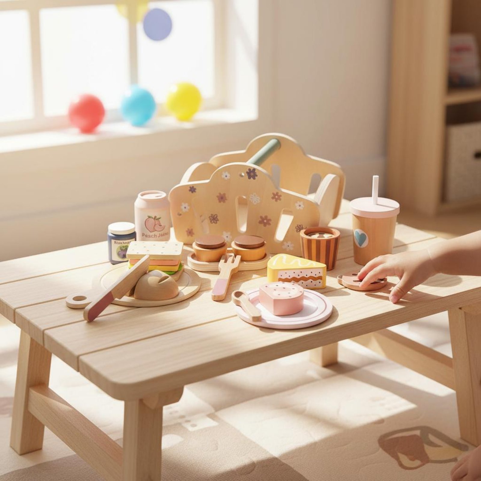 Wooden Outdoor Meal Basket Bas - огляд і ціна Kids Outdoor Wooden Playset