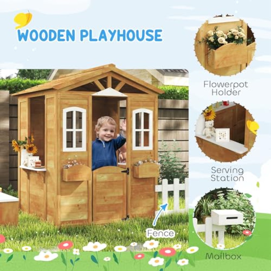 Outdoor playhouse for kids age - огляд і ціна Kids Outdoor Playhouse