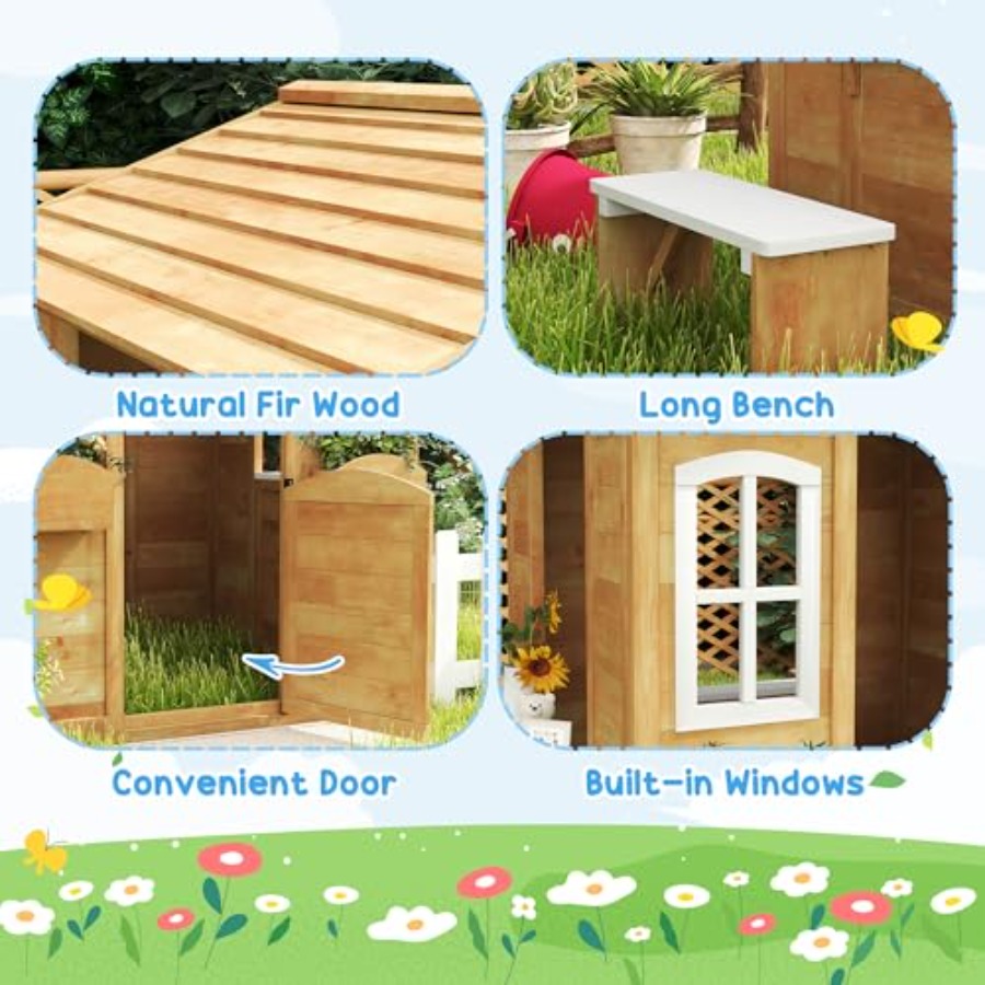 Outdoor playhouse for kids age - огляд і ціна Kids Outdoor Playhouse